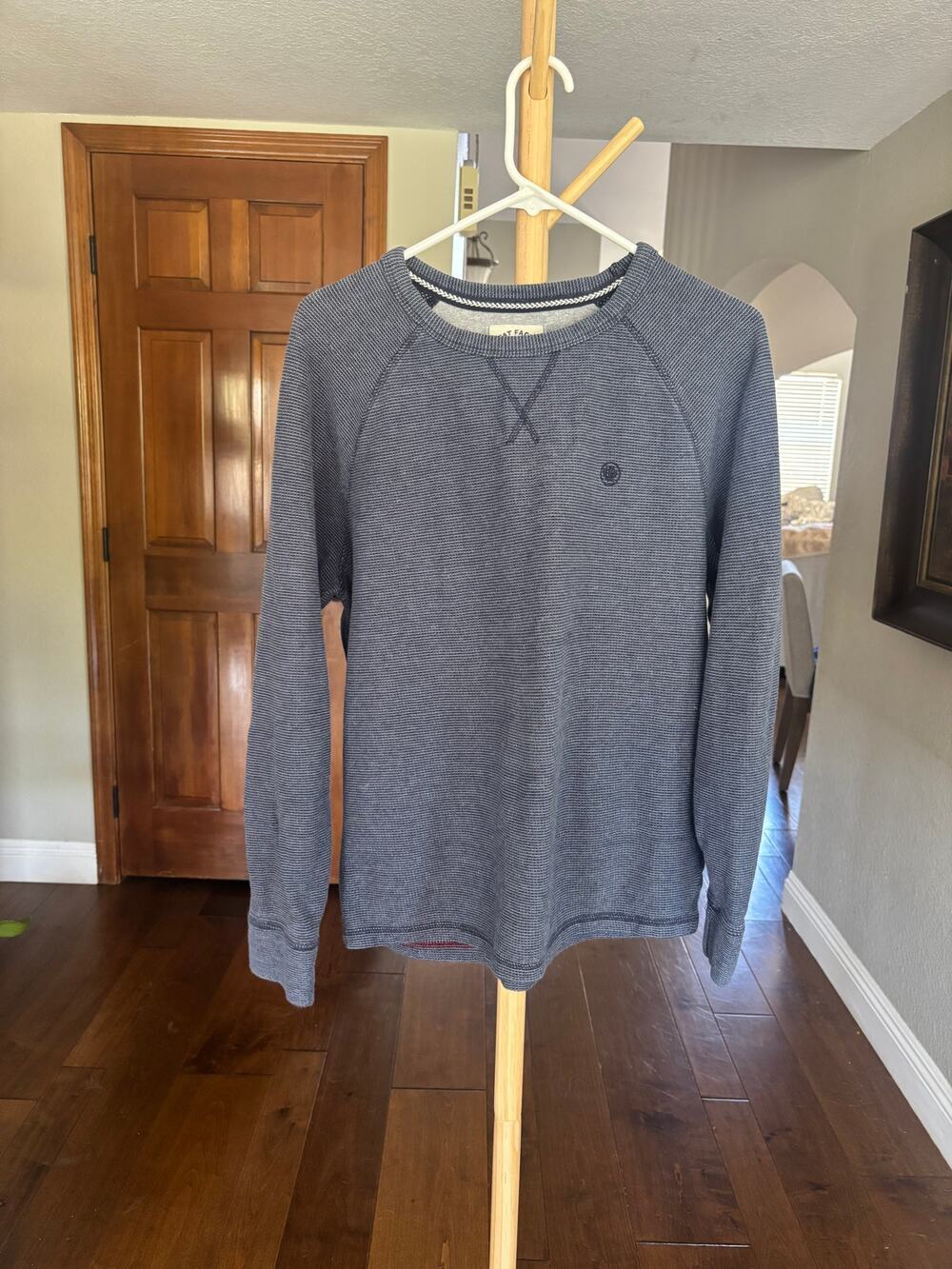 Fat Face Heathered Navy Blue Crew Neck Long Sleeve Pullover Sweatshirt Mens M